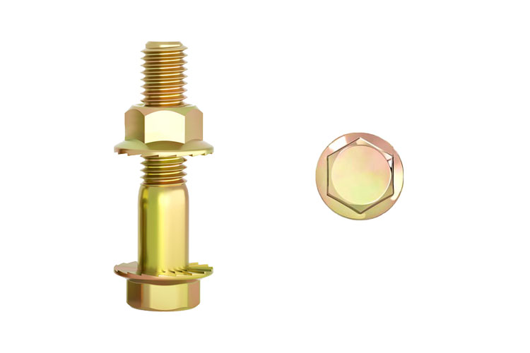 Color Zinc Flange Bolt Nut Kit