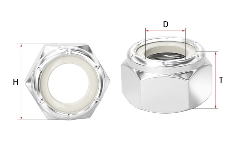 lock nuts dimensions