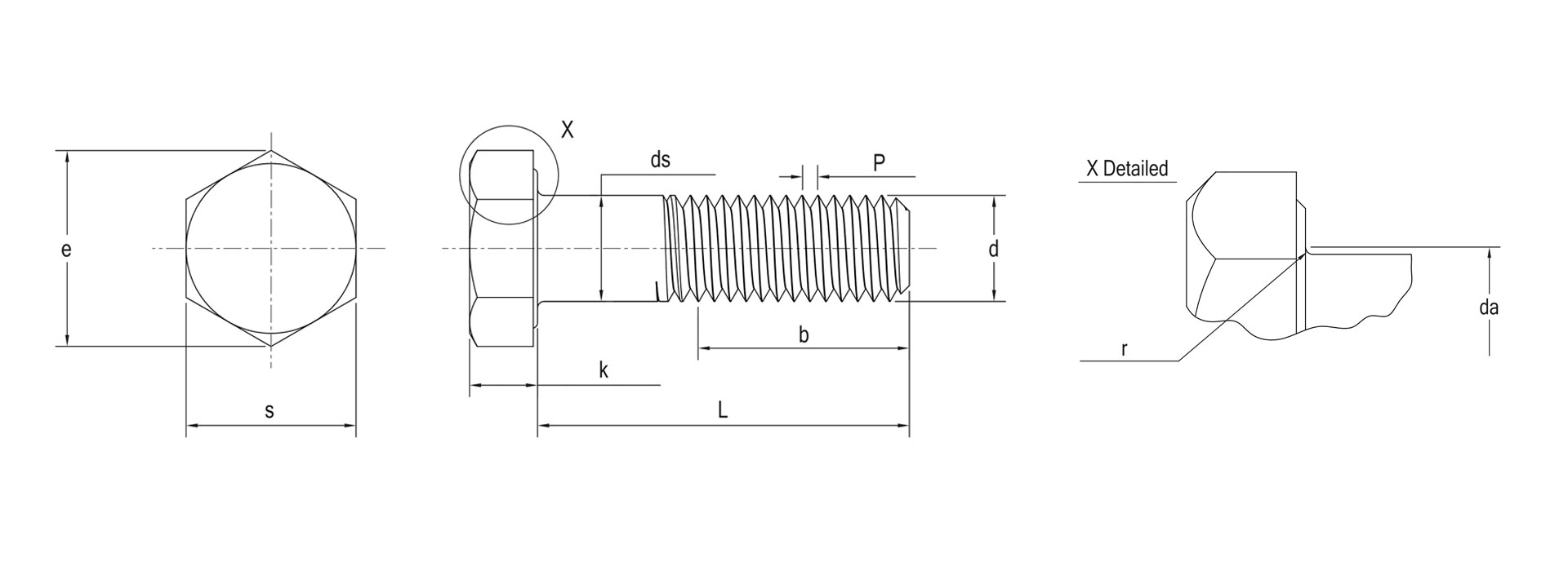 DIN 931 Partial Threaded Hex Bolt